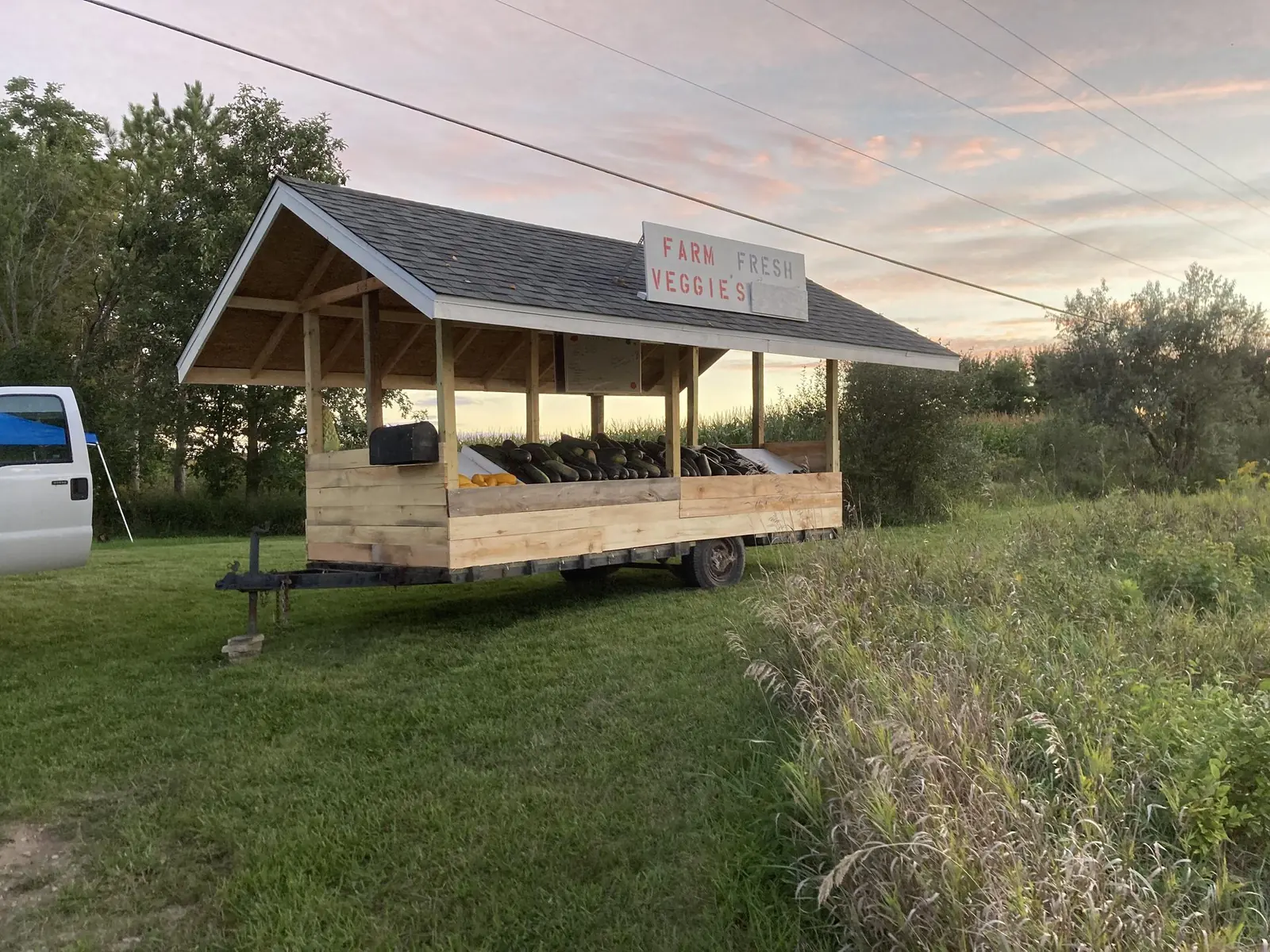 Built a Veggie Stand Out of a Trailer project photo