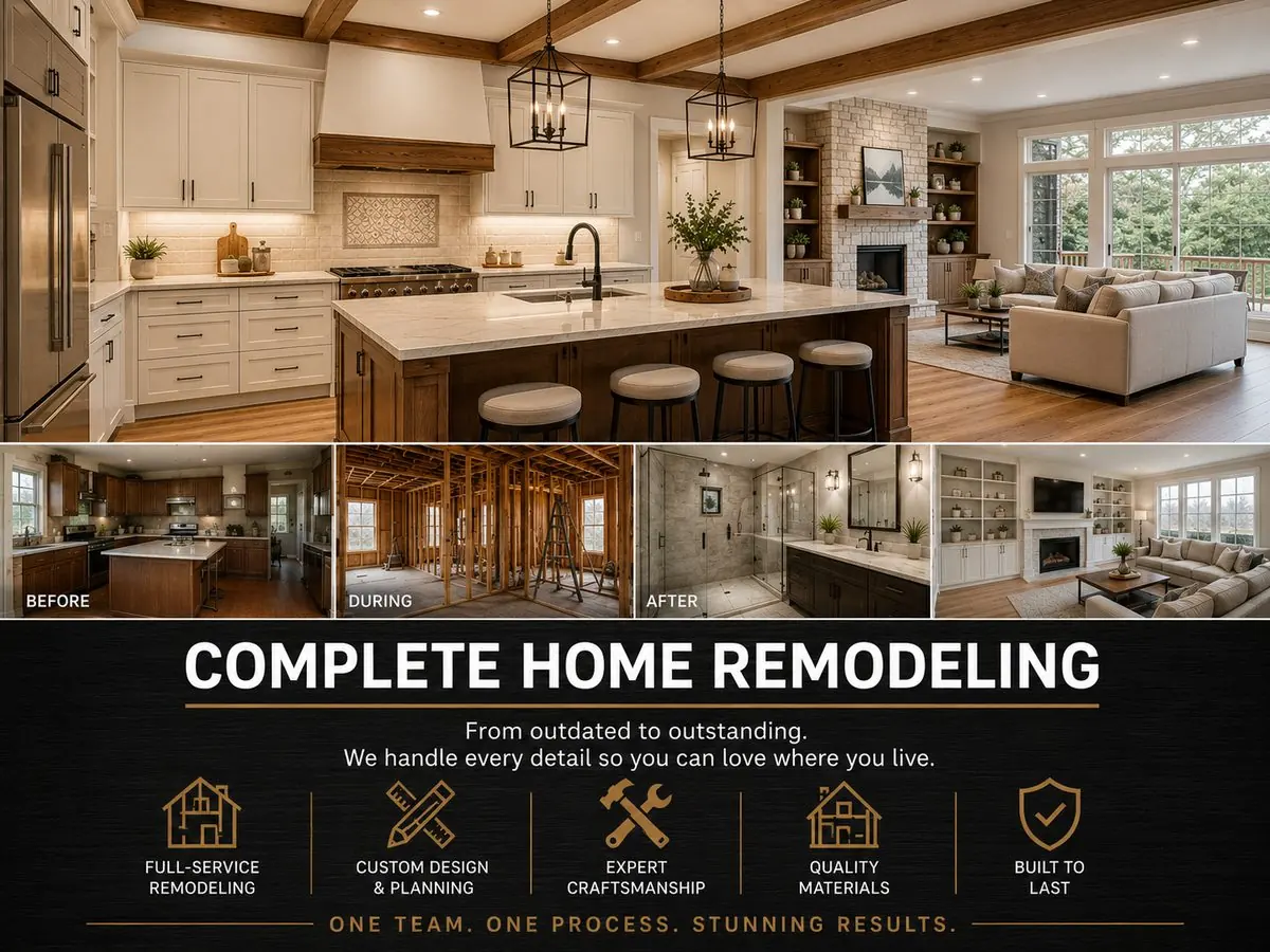 Complete home remodeling project, Tawas Michigan